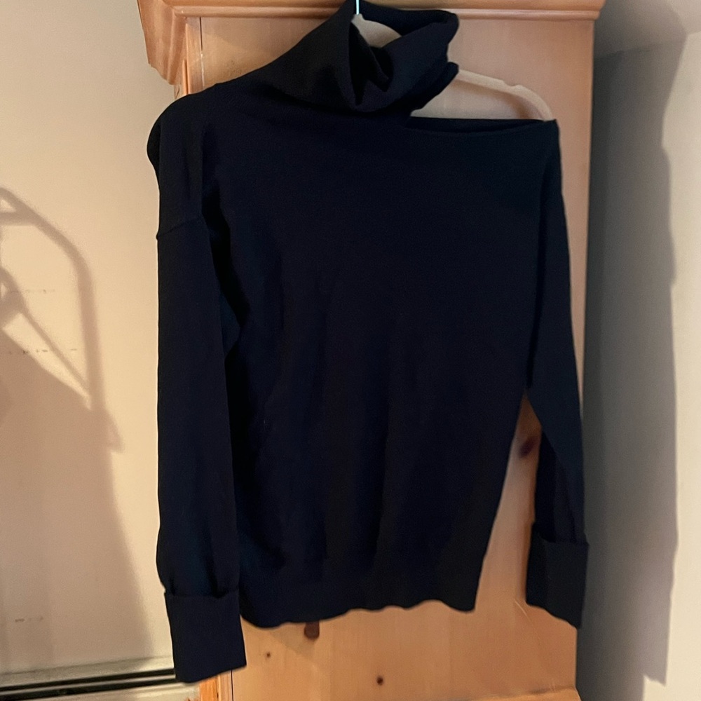 NWOT Aqua Black Sweater with Cutout